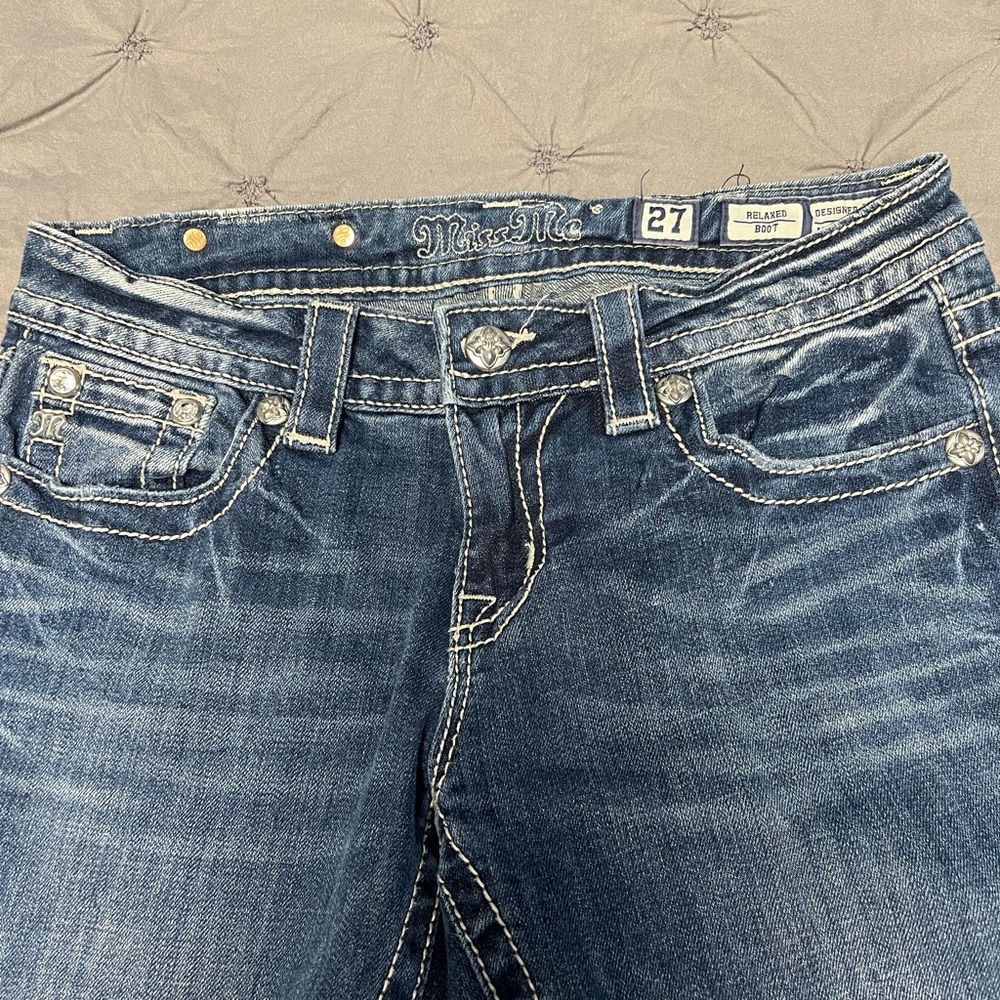 Miss Me Women's Dark Blue Boot Cut Jeans